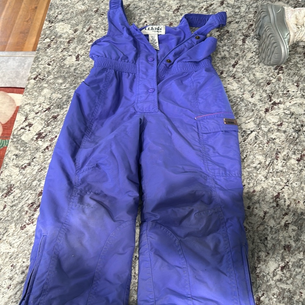 Purple snow pants